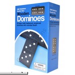 C&H Solutions Double 9 Dominoes Black With White Dots Wooden Dominoes 55 PCS By C&H  B0143JO6NU
